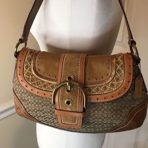 COACH Soho Vintage Renaissance Hobo with Rivets Grommets and Decorative Buckle